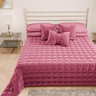 PETTI ARTIGIANI ITALIANI Colcha Cama en Suave Terciopelo Individual 160x260 cm, Edredón de Primavera y Otoño, Fucsia PETTI ARTIGIANI ITALIANI Colcha Cama en Suave Terciopelo Individual 160x260 cm, Edredón de Primavera y Otoño, Fucsia