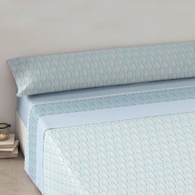 Mercury – Juego Sábanas de Cama Estampadas 3 Piezas (50% algodón/50% poliéster) Incluye Funda de Almohada + Encimera + Bajera Ajustable. (Cama de 90 cm, Dali Azul) Mercury – Juego Sábanas de Cama Estampadas 3 Piezas (50% algodón/50% poliéster) Incluye Funda de Almohada + Encimera + Bajera Ajustable. (Cama de 90 cm, Dali Azul)