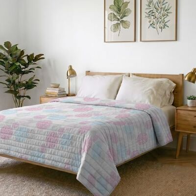 Italian Bed Linen Fantasy Colcha de Verano de Microfibra, Acolchado de poliéster, Molecole, 260x270cm Italian Bed Linen Fantasy Colcha de Verano de Microfibra, Acolchado de poliéster, Molecole, 260x270cm