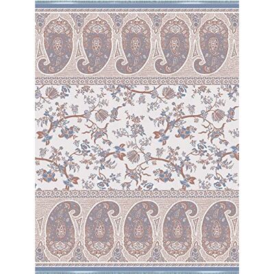 Bassetti Jacquard Warm Plaid Genova 41 Tela de algodón (140 x 190 cm), Color Beige Bassetti Jacquard Warm Plaid Genova 41 Tela de algodón (140 x 190 cm), Color Beige