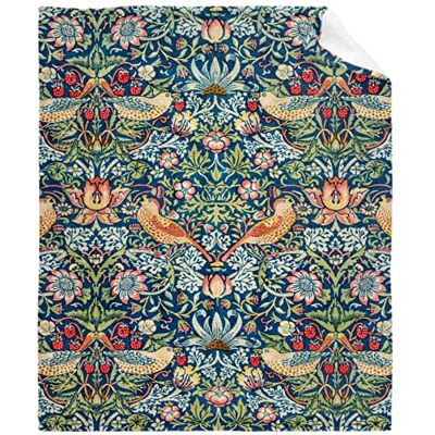 caimizogojocrz William Morris Manta de Franela de Forro Polar con diseño de ladrón de Fresas, súper Suave, acogedora, Ligera, para sofá, Silla, Cama, sofá, Oficina, tamaño de niños, 40 x 50 caimizogojocrz William Morris Manta de Franela de Forro Polar con diseño de ladrón de Fresas, súper Suave, acogedora, Ligera, para sofá, Silla, Cama, sofá, Oficina, tamaño de niños, 40 x 50