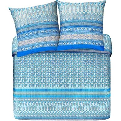 Bassetti Ropa de Cama, algodón, Turquesa, 200 x 200, 3 Bassetti Ropa de Cama, algodón, Turquesa, 200 x 200, 3