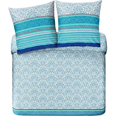 Bassetti Ropa de Cama, Algodón, Azul, 200 x200 Bassetti Ropa de Cama, Algodón, Azul, 200 x200
