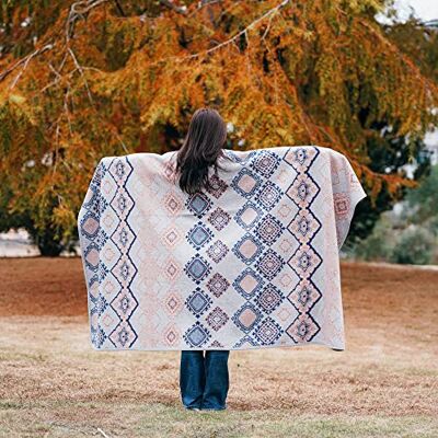 ACUSHLA Manta de Lana Merina para Campamento, cálida, Gruesa, Lavable, Grande, para Camping, Exteriores, Todas Las Estaciones, Color Gris escandinavo, 79 x 63 Pulgadas ACUSHLA Manta de Lana Merina para Campamento, cálida, Gruesa, Lavable, Grande, para Camping, Exteriores, Todas Las Estaciones, Color Gris escandinavo, 79 x 63 Pulgadas