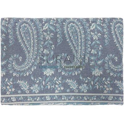 Bassetti Como Colcha Jacquard de algodón, Color Azul, 260 x 260 cm Bassetti Como Colcha Jacquard de algodón, Color Azul, 260 x 260 cm