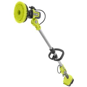 Ryobi RWTS18-0 Cepillo motorizado telescópico de 18 V, diámetro 150 mm, 210 RPM, Palo de 1 m a 1,4 m, Cepillo de Espuma de cerdas Medianas con depósito de Agua y detergente Ryobi RWTS18-0 Cepillo motorizado telescópico de 18 V, diámetro 150 mm, 210 RPM, Palo de 1 m a 1,4 m, Cepillo de Espuma de cerdas Medianas con depósito de Agua y detergente