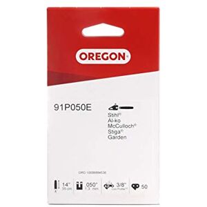 Oregon Scientific 91P Cadena - 50 eslabones, 3/8 pulgadas, para motosierra 35cm, bajo riesgo de rebote Oregon Scientific 91P Cadena - 50 eslabones, 3/8 pulgadas, para motosierra 35cm, bajo riesgo de rebote