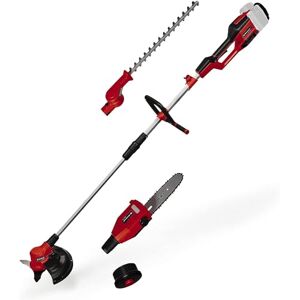 Einhell herramienta multifunción alimentada GE-LM 36/4 en 1 Li-Solo Power X-Change (Li Ion, 2x 18 V, motor sin escobillas, el cabezal del cortasetos se puede inclinar 7 veces, sin batería ni cargador) Einhell herramienta multifunción alimentada GE-LM 36/4 en 1 Li-Solo Power X-Change (Li Ion, 2x 18 V, motor sin escobillas, el cabezal del cortasetos se puede inclinar 7 veces, sin batería ni cargador)