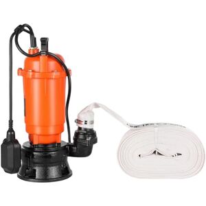 VEVOR 1500 W Bomba de Sumidero Sumergible, Bomba de Sumidero de Hierro Fundido de 21000 L/H con Interruptor de Flotador Automático, Altura de Descarga de 18 m, para Evacuación de Aguas Residuales VEVOR 1500 W Bomba de Sumidero Sumergible, Bomba de Sumidero de Hierro Fundido de 21000 L/H con Interruptor de Flotador Automático, Altura de Descarga de 18 m, para Evacuación de Aguas Residuales