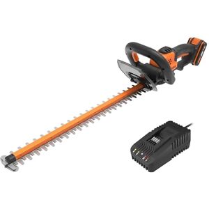 WORX Cortasetos a batería 20V Máx. Batería 20V – 2Ah y Cargador Incluido PowerShare Cuchilla Doble Longitud Cuchilla 56 cm Distancia Entre Dientes 20 mm WORX Cortasetos a batería 20V Máx. Batería 20V – 2Ah y Cargador Incluido PowerShare Cuchilla Doble Longitud Cuchilla 56 cm Distancia Entre Dientes 20 mm