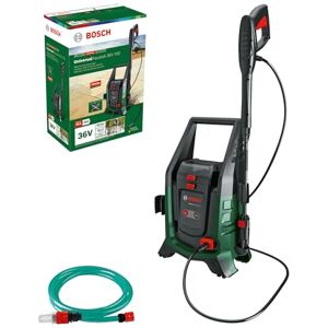 Bosch Juego de limpiadora de alta presión móvil y a batería UniversalAquatak 36V-100(para limpiar en casa o fuera; sistema de 36 voltios;hasta 45min de funcionamiento,kit de autosucción;sin batería) Bosch Juego de limpiadora de alta presión móvil y a batería UniversalAquatak 36V-100(para limpiar en casa o fuera; sistema de 36 voltios;hasta 45min de funcionamiento,kit de autosucción;sin batería)