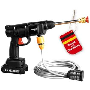 Genius Limpiador a presión inalámbrico Pressure Cleaner 12 Piezas, Pistola Profesional de Lavado a presión para Coche, con batería y Manguera de Agua de 5 m, Limpiador a presión portátil para terraza Genius Limpiador a presión inalámbrico Pressure Cleaner 12 Piezas, Pistola Profesional de Lavado a presión para Coche, con batería y Manguera de Agua de 5 m, Limpiador a presión portátil para terraza