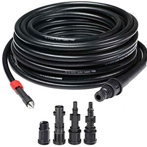 BAKAJI Sonda de Purga de tuberías para Lavadora de Alta presión, 15 Metros, Sistema antitorceduras, Conector Interno en Revestimiento de Cobre, Revestimiento de PVC, máxima Resistencia, 160 Bar con 4 BAKAJI Sonda de Purga de tuberías para Lavadora de Alta presión, 15 Metros, Sistema antitorceduras, Conector Interno en Revestimiento de Cobre, Revestimiento de PVC, máxima Resistencia, 160 Bar con 4