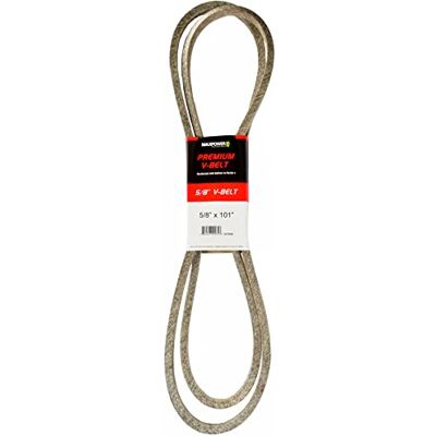 MAXPOWER Correa Trapezoidal , reforzadas con Kevlar, 5/8'' x 101'' 5L1010 Longitud Exterior L(a) 2570 mm. MAXPOWER Correa Trapezoidal , reforzadas con Kevlar, 5/8'' x 101'' 5L1010 Longitud Exterior L(a) 2570 mm.