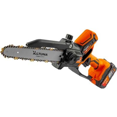 Altuna Motosierra Batería 180 mm para Poda con Cadena de Titanio Altuna Motosierra Batería 180 mm para Poda con Cadena de Titanio