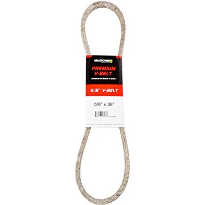 MAXPOWER Correa Trapezoidal , reforzadas con Kevlar, 5/8'' x 39'' 5L390 Longitud Exterior L(a) 990 mm. MAXPOWER Correa Trapezoidal , reforzadas con Kevlar, 5/8'' x 39'' 5L390 Longitud Exterior L(a) 990 mm.