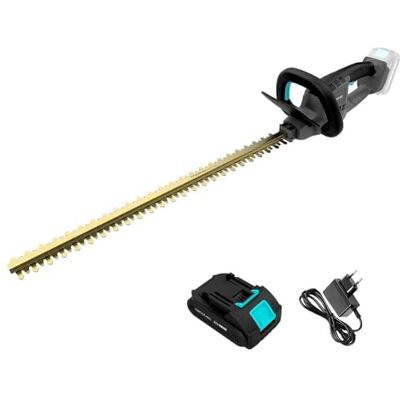 Cecotec Cortasetos a Batería Longitud Corte hasta 61cm TitaniumSword 6100 XL Freemove. Batería 21V, Motor sin Escobillas, Brushless, Cuchillas de Titanio, Ramas hasta 16mm, Sistema de Seguridad Cecotec Cortasetos a Batería Longitud Corte hasta 61cm TitaniumSword 6100 XL Freemove. Batería 21V, Motor sin Escobillas, Brushless, Cuchillas de Titanio, Ramas hasta 16mm, Sistema de Seguridad