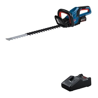 Bosch PRO tijeras cortasetos a batería GHE 18V-60 motor Brushless sin escobillas, capacidad de corte de 20 mm, incluye batería y cargador Bosch PRO tijeras cortasetos a batería GHE 18V-60 motor Brushless sin escobillas, capacidad de corte de 20 mm, incluye batería y cargador