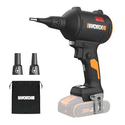 WORX 20V soplador de Polvo inalámbrico con Motor sin escobillas – colector de Polvo eléctrico para Limpieza, soplador de Aire comprimido ( con batería y Cargador) (con batería) WORX 20V soplador de Polvo inalámbrico con Motor sin escobillas – colector de Polvo eléctrico para Limpieza, soplador de Aire comprimido ( con batería y Cargador) (con batería)
