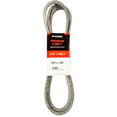 MAXPOWER Correa Trapezoidal , reforzadas con Kevlar, 5/8'' x 106'' 5L1060 Longitud Exterior L(a) 2680 mm. MAXPOWER Correa Trapezoidal , reforzadas con Kevlar, 5/8'' x 106'' 5L1060 Longitud Exterior L(a) 2680 mm.