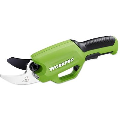 WORKPRO Tijeras de Podar Electricas de 7,2 V, Podadora Eléctrica Inalámbrica, Tijeras de Podar a Bateria de 2000 mAh, para Jardines, Ramas y Árboles Frutales WORKPRO Tijeras de Podar Electricas de 7,2 V, Podadora Eléctrica Inalámbrica, Tijeras de Podar a Bateria de 2000 mAh, para Jardines, Ramas y Árboles Frutales
