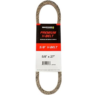 MAXPOWER Correa Trapezoidal , reforzadas con Kevlar, 5/8'' x 27'' 5L270 Longitud Exterior L(a) 690 mm. MAXPOWER Correa Trapezoidal , reforzadas con Kevlar, 5/8'' x 27'' 5L270 Longitud Exterior L(a) 690 mm.