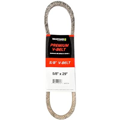 MAXPOWER Correa Trapezoidal , reforzadas con Kevlar, 5/8'' x 29'' 5L290 Longitud Exterior L(a) 750 mm. MAXPOWER Correa Trapezoidal , reforzadas con Kevlar, 5/8'' x 29'' 5L290 Longitud Exterior L(a) 750 mm.