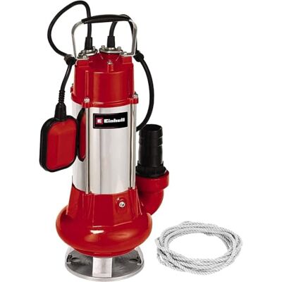 Einhell GC-DP 1340 G Bomba de aguas sucias (1300 W, capacidad de 23.000 l/h, profundidad max. de inversión 5m, conexión de manguera 59.6mm, cuerpos extraños hasta 40 mm, incl. cable de 6 metros) Einhell GC-DP 1340 G Bomba de aguas sucias (1300 W, capacidad de 23.000 l/h, profundidad max. de inversión 5m, conexión de manguera 59.6mm, cuerpos extraños hasta 40 mm, incl. cable de 6 metros)