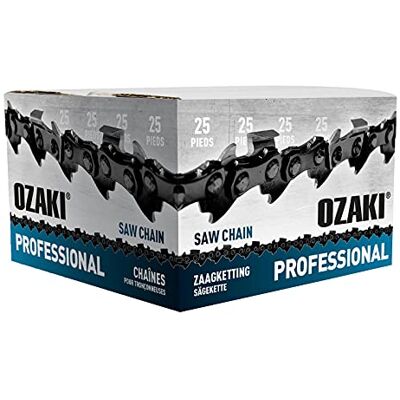 Ozaki – Rodillo de cadena de motosierra semicuadrada – 3/8" LP .050 (1,3 mm) – Longitud 25 pies (1640 entrenadores) – Material resistente Ozaki – Rodillo de cadena de motosierra semicuadrada – 3/8" LP .050 (1,3 mm) – Longitud 25 pies (1640 entrenadores) – Material resistente