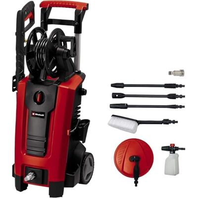 Einhell Original Limpiadora a alta presión TE-HP 140 (máx 140 bar, sistema de acoplamiento rápido , incl. flexible alta presión, pistola, lanza, boquillas, cepillo, contenedor de agente pulverizador) Einhell Original Limpiadora a alta presión TE-HP 140 (máx 140 bar, sistema de acoplamiento rápido , incl. flexible alta presión, pistola, lanza, boquillas, cepillo, contenedor de agente pulverizador)
