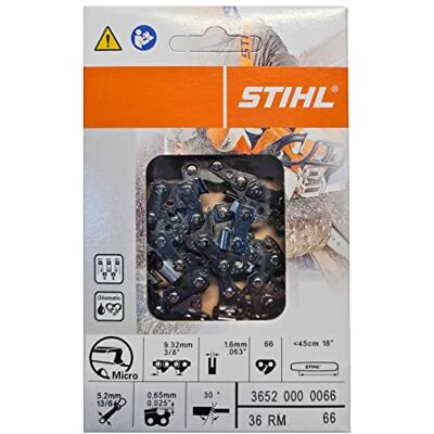 Stihl ' Sierra Cadena 3/8 1, 6 mm 66 GL – 45 cm mitad de cincel RMC, 1 W, 1 V Stihl ' Sierra Cadena 3/8 1, 6 mm 66 GL – 45 cm mitad de cincel RMC, 1 W, 1 V