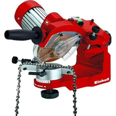 Einhell GC-CS 235 E – Afilador de cadenas de motosierra eléctrica con cable. Ralentí 3000 RPM, 230 W, 230 V 50 Hz, limitador de profundidad, tensor de cadena, iluminación Einhell GC-CS 235 E – Afilador de cadenas de motosierra eléctrica con cable. Ralentí 3000 RPM, 230 W, 230 V 50 Hz, limitador de profundidad, tensor de cadena, iluminación