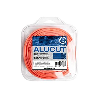 Ratioparts Ratio Parts Nylon Hilo 1,6 mm de Aluminio Cut 15 m Hilo para recortabordes (Redondo Naranja Carrete Ratioparts Ratio Parts Nylon Hilo 1,6 mm de Aluminio Cut 15 m Hilo para recortabordes (Redondo Naranja Carrete