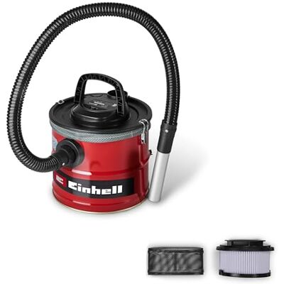 Einhell Aspirador de Cenizas TC-AV 1830 D (800 W, Potencia de aspiración 170 mbar, Recipiente colector 18 l, Sistema de Filtro, prefiltro de Polvo Fino, función de soplado, Manguera 1 m, Cable 2 m) Einhell Aspirador de Cenizas TC-AV 1830 D (800 W, Potencia de aspiración 170 mbar, Recipiente colector 18 l, Sistema de Filtro, prefiltro de Polvo Fino, función de soplado, Manguera 1 m, Cable 2 m)