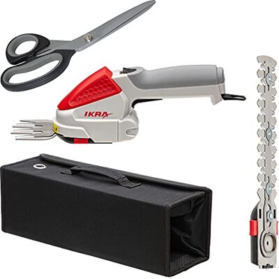 IKRA tijeras cortahierba y corta arbustos por batería "2 en 1" IGBS 1054 LI 7,2 V, incl. batería recargable, cargador, tijeras universal y bolsa IKRA tijeras cortahierba y corta arbustos por batería "2 en 1" IGBS 1054 LI 7,2 V, incl. batería recargable, cargador, tijeras universal y bolsa