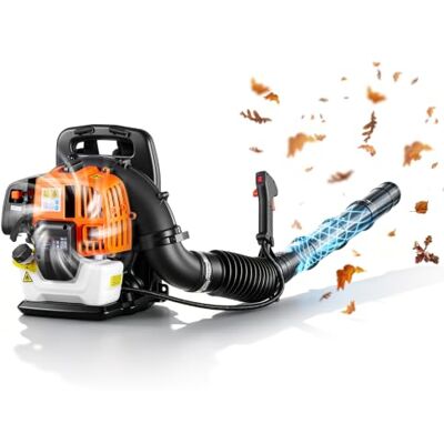 VEVOR Soplador de Hojas 43 CC Soplador de Mochila a Gasolina para Limpieza, Motor de 2 Tiempos, Tanque de Combustible 1,38 L, Volumen 815 m³/h, Velocidad 241 km/h, para Nieve Residuos en Jardín Patio VEVOR Soplador de Hojas 43 CC Soplador de Mochila a Gasolina para Limpieza, Motor de 2 Tiempos, Tanque de Combustible 1,38 L, Volumen 815 m³/h, Velocidad 241 km/h, para Nieve Residuos en Jardín Patio