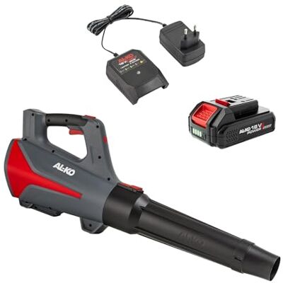 AL-KO Soplador de Hojas LBD 1880, 520 m³/h de caudal, Velocidad de Aire de 130 km/h, con Modo de Potencia, Incluye batería de Ion de Litio de 2,5 Ah de 18 V/36 V y Cargador AL-KO Soplador de Hojas LBD 1880, 520 m³/h de caudal, Velocidad de Aire de 130 km/h, con Modo de Potencia, Incluye batería de Ion de Litio de 2,5 Ah de 18 V/36 V y Cargador