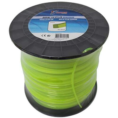 Kawapower Hilo de nylon para desbrozadoras 3,3MM 210mt cuadrado Bricoferr Kawapower Hilo de nylon para desbrozadoras 3,3MM 210mt cuadrado Bricoferr