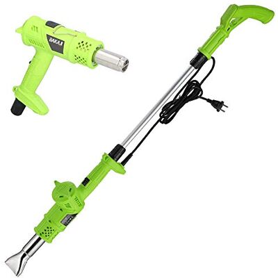 BAKAJI Quemador de hierba eléctrico 2000 W Térmico para malas hierbas, mango telescópico + pistola de temperatura seleccionable 80/600 grados con 4 vertidos intercambiables, mantenimiento jardín BAKAJI Quemador de hierba eléctrico 2000 W Térmico para malas hierbas, mango telescópico + pistola de temperatura seleccionable 80/600 grados con 4 vertidos intercambiables, mantenimiento jardín