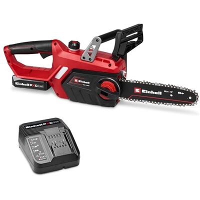 Einhell motosierra con batería GE-LC 18/25-1 Li Kit (1x2,5Ah) Power X-Change (18 V, 23 cm de longitud de corte, 4,5 m/s velocidad de cadena, lubricación de cadena automática, incl. batería, cargador) Einhell motosierra con batería GE-LC 18/25-1 Li Kit (1x2,5Ah) Power X-Change (18 V, 23 cm de longitud de corte, 4,5 m/s velocidad de cadena, lubricación de cadena automática, incl. batería, cargador)