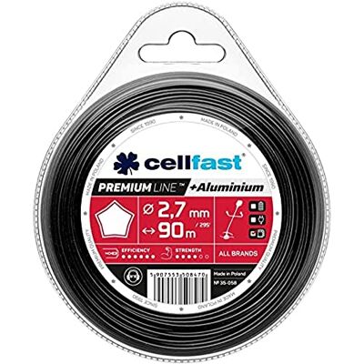 Cellfast Hilo Para Desbrozadoras Hilo Desbrozadora Premium Estrella 2,7 mm 90 m Cellfast Hilo Para Desbrozadoras Hilo Desbrozadora Premium Estrella 2,7 mm 90 m
