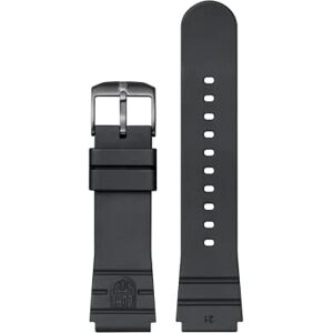 Luminox Correa de reloj de 21 mm, correa de goma de repuesto negra con hebilla de acero inoxidable para 3000 3001, negro/gris, moderno, negro/gris, Moderno Luminox Correa de reloj de 21 mm, correa de goma de repuesto negra con hebilla de acero inoxidable para 3000 3001, negro/gris, moderno, negro/gris, Moderno