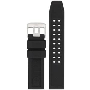 Luminox Correa de Reloj – Correa de Repuesto de Goma Negra con Hebilla de Acero Inoxidable para 0150 3050 3060 3080 3150 3160 3180, Negro/Plateado, Clásico Luminox Correa de Reloj – Correa de Repuesto de Goma Negra con Hebilla de Acero Inoxidable para 0150 3050 3060 3080 3150 3160 3180, Negro/Plateado, Clásico