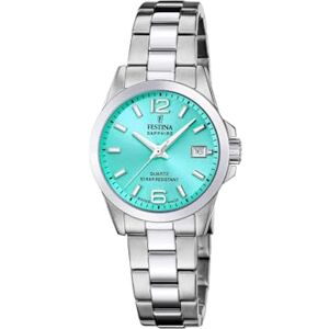 Festina Swiss Made Reloj Mujer Analógico de Acero Inoxidable 316l Plateado Movimiento de Cuarzo Cristal Zafiro Resistente Resistente al Agua 10 ATM Calendario F20049/4 Classic Steel Festina Swiss Made Reloj Mujer Analógico de Acero Inoxidable 316l Plateado Movimiento de Cuarzo Cristal Zafiro Resistente Resistente al Agua 10 ATM Calendario F20049/4 Classic Steel