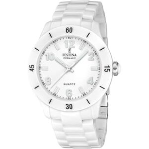Festina Reloj Mujer Analógico de Acero Inoxidable de Cerámica Blanco Movimiento de Cuarzo Cristal Mineral de Alta Resistencia Resistente al Agua 5 ATM F20720/1 Ceramic Festina Reloj Mujer Analógico de Acero Inoxidable de Cerámica Blanco Movimiento de Cuarzo Cristal Mineral de Alta Resistencia Resistente al Agua 5 ATM F20720/1 Ceramic