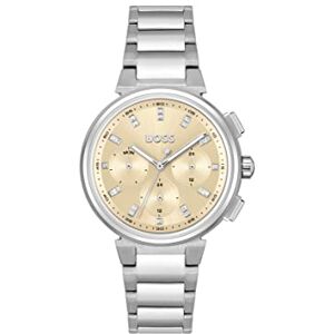 Boss Reloj Analógico de Cuarzo Multifunción para Mujer Colección One con Correa de Acero Inoxidable Plateada Boss Reloj Analógico de Cuarzo Multifunción para Mujer Colección One con Correa de Acero Inoxidable Plateada
