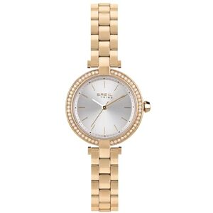 BREIL Reloj Mujer Colección Sybille Reloj de Pulsera Only Time con Esfera Analógica Plata Movimiento VJ21 Time Module Reloj de Cuarzo Brazalete de Acero, IP Oro BREIL Reloj Mujer Colección Sybille Reloj de Pulsera Only Time con Esfera Analógica Plata Movimiento VJ21 Time Module Reloj de Cuarzo Brazalete de Acero, IP Oro