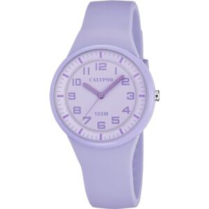 CALYPSO Reloj Mujer Analógico de Caucho Morado Movimiento de Cuarzo Relojes Mujer Cristal de Alta Resistencia Resistente al Agua 10 ATM K5851/5 Trendy CALYPSO Reloj Mujer Analógico de Caucho Morado Movimiento de Cuarzo Relojes Mujer Cristal de Alta Resistencia Resistente al Agua 10 ATM K5851/5 Trendy