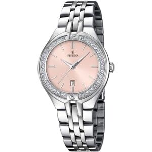 Festina Reloj Mujer Analógico de Acero Inoxidable 316l Plateado Movimiento de Cuarzo Cristal Mineral de Alta Resistencia Resistente al Agua 5 ATM Calendario F16867/6 Mademoiselle Festina Reloj Mujer Analógico de Acero Inoxidable 316l Plateado Movimiento de Cuarzo Cristal Mineral de Alta Resistencia Resistente al Agua 5 ATM Calendario F16867/6 Mademoiselle