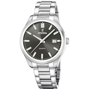 Festina Reloj Hombre Analógico de Acero Inoxidable 316l Plateado Movimiento de Cuarzo Calendario Cristal Mineral de Alta Resistencia Resistente al Agua 5 ATM F20736/5 Festina Reloj Hombre Analógico de Acero Inoxidable 316l Plateado Movimiento de Cuarzo Calendario Cristal Mineral de Alta Resistencia Resistente al Agua 5 ATM F20736/5